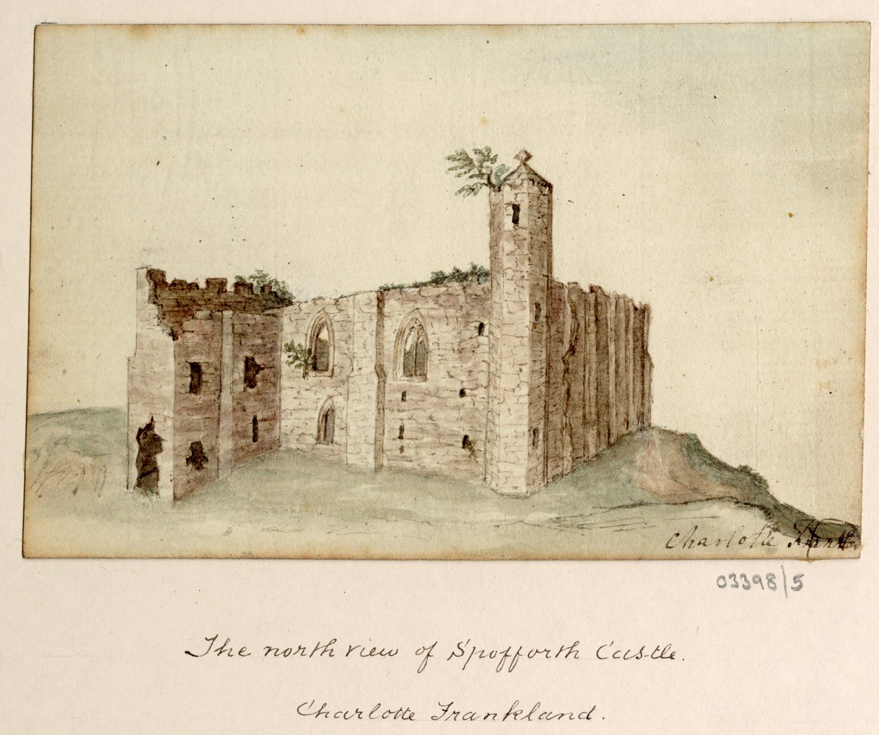 一連のスケッチ、イギリス、大陸、アメリカの景色 1772-1778 (水彩) 作： ブリティッシュスクール
