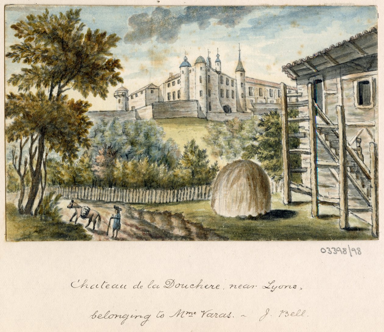 一連のスケッチ、イギリス、大陸、アメリカの景色 1772-1778 (水彩) 作： ブリティッシュスクール
