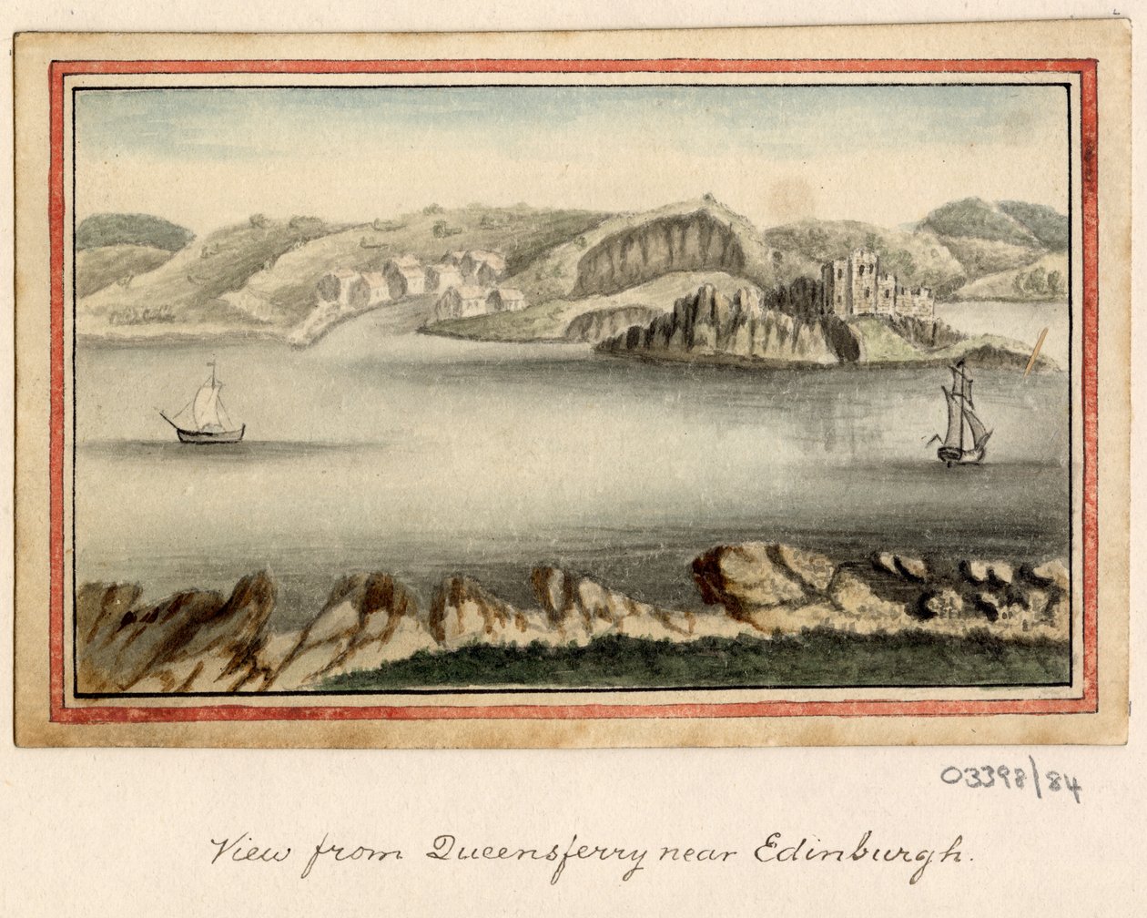 一連のスケッチ、イギリス、大陸、アメリカの景色 1772-1778 (水彩) 作： ブリティッシュスクール