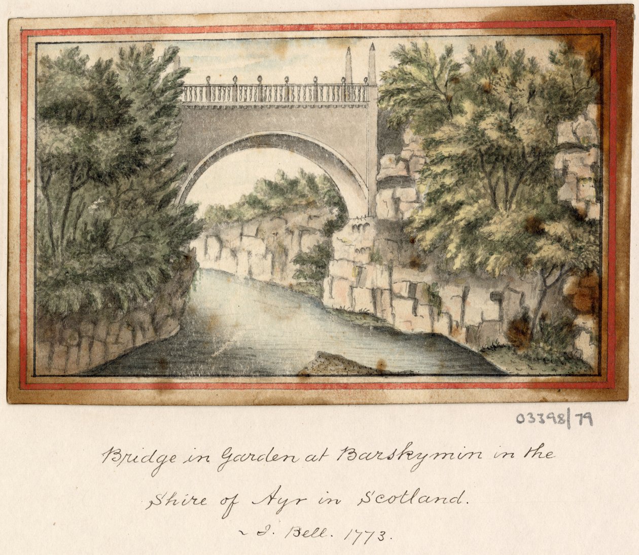 一連のスケッチ、イギリス、大陸、アメリカの景色 1772-1778 (水彩) 作： ブリティッシュスクール