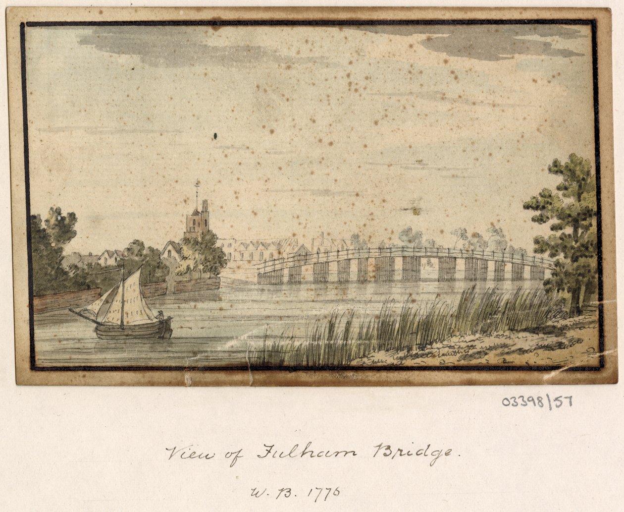 一連のスケッチ、イギリス、大陸、アメリカの景色 1772-1778 (水彩) 作： ブリティッシュスクール