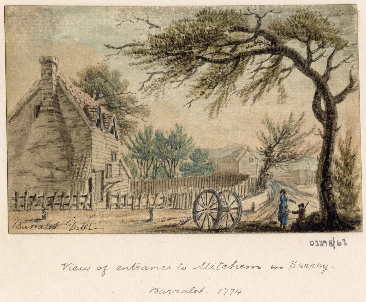 一連のスケッチ、イギリス、大陸、アメリカの景色 1772-1778 (水彩) 作： ブリティッシュスクール