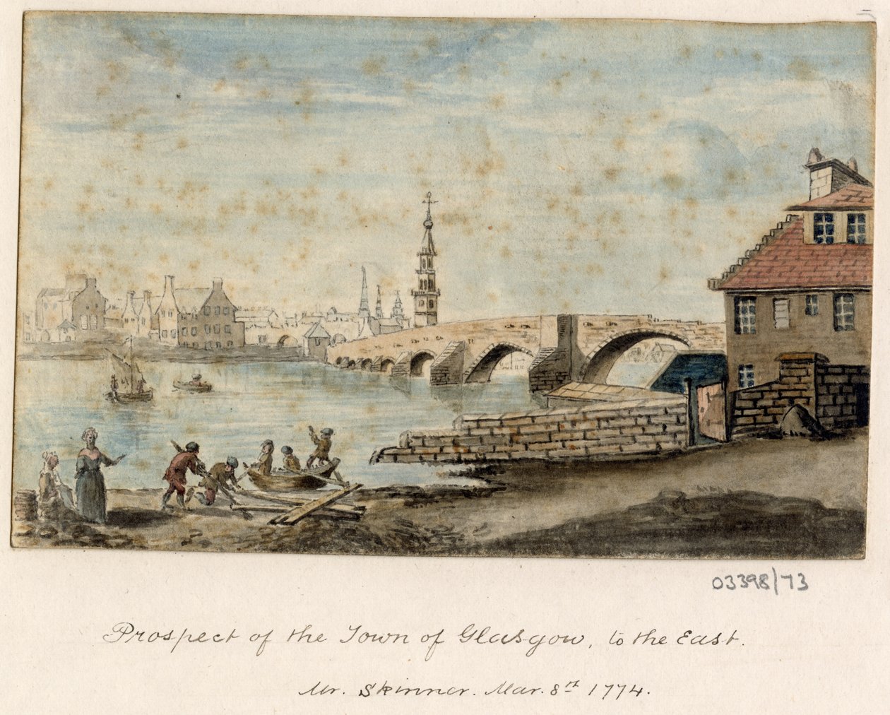 一連のスケッチ、イギリス、大陸、アメリカの景色 1772-1778 (水彩) 作： ブリティッシュスクール