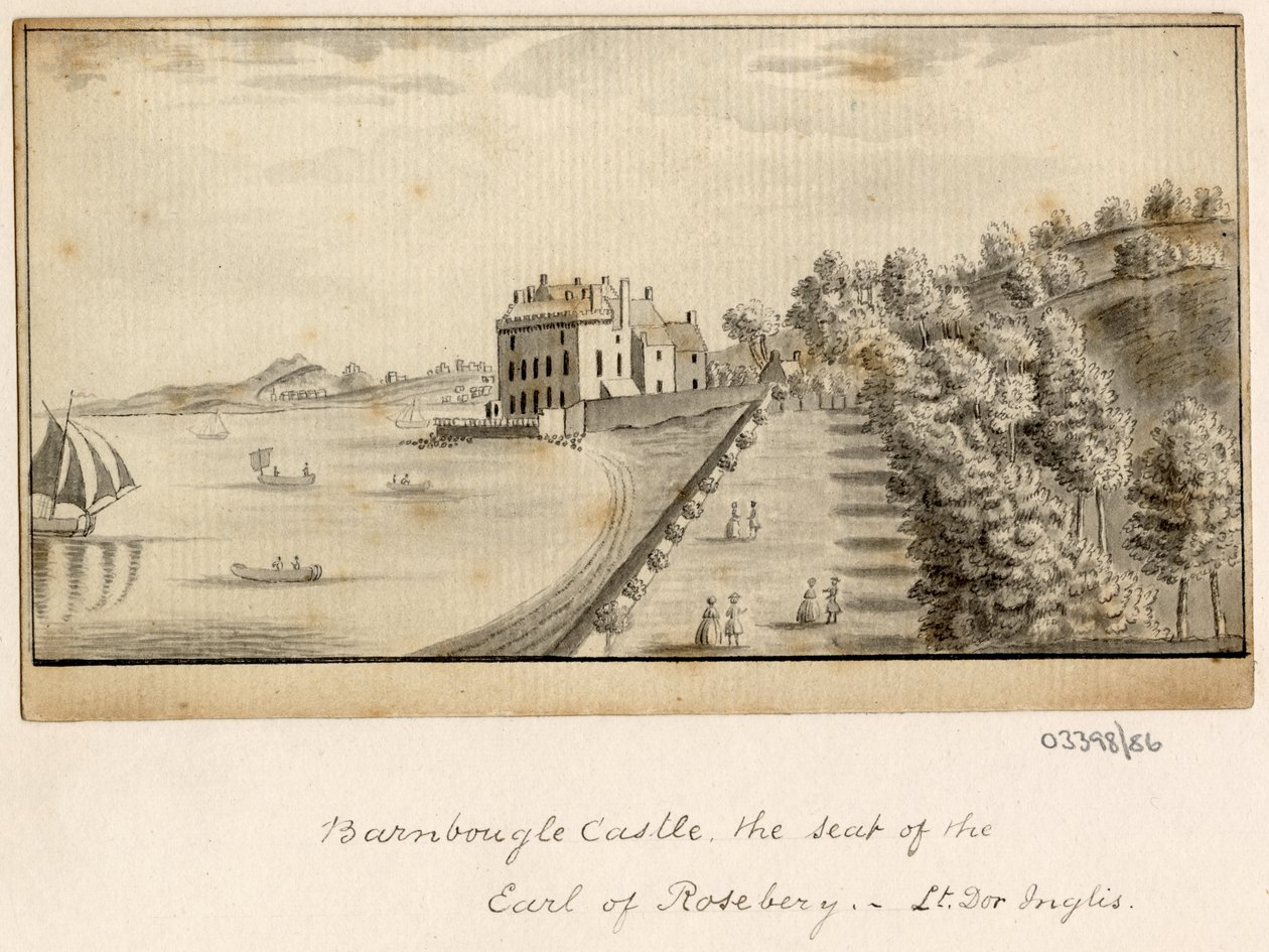 一連のスケッチ、イギリス、大陸、アメリカの景色 1772-1778 (水彩) 作： ブリティッシュスクール