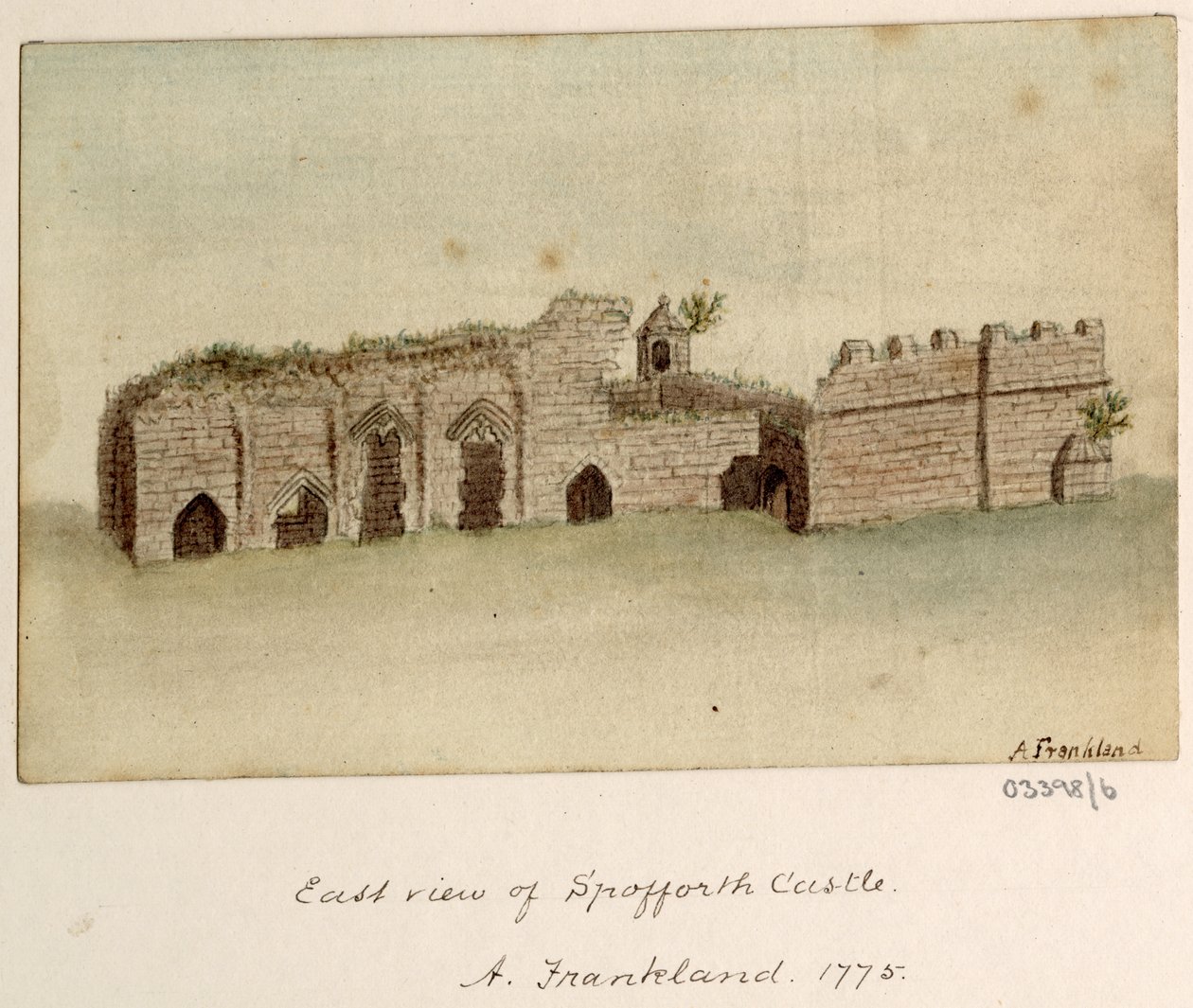 一連のスケッチ、イギリス、大陸、アメリカの景色 1772-1778 (水彩) 作： ブリティッシュスクール