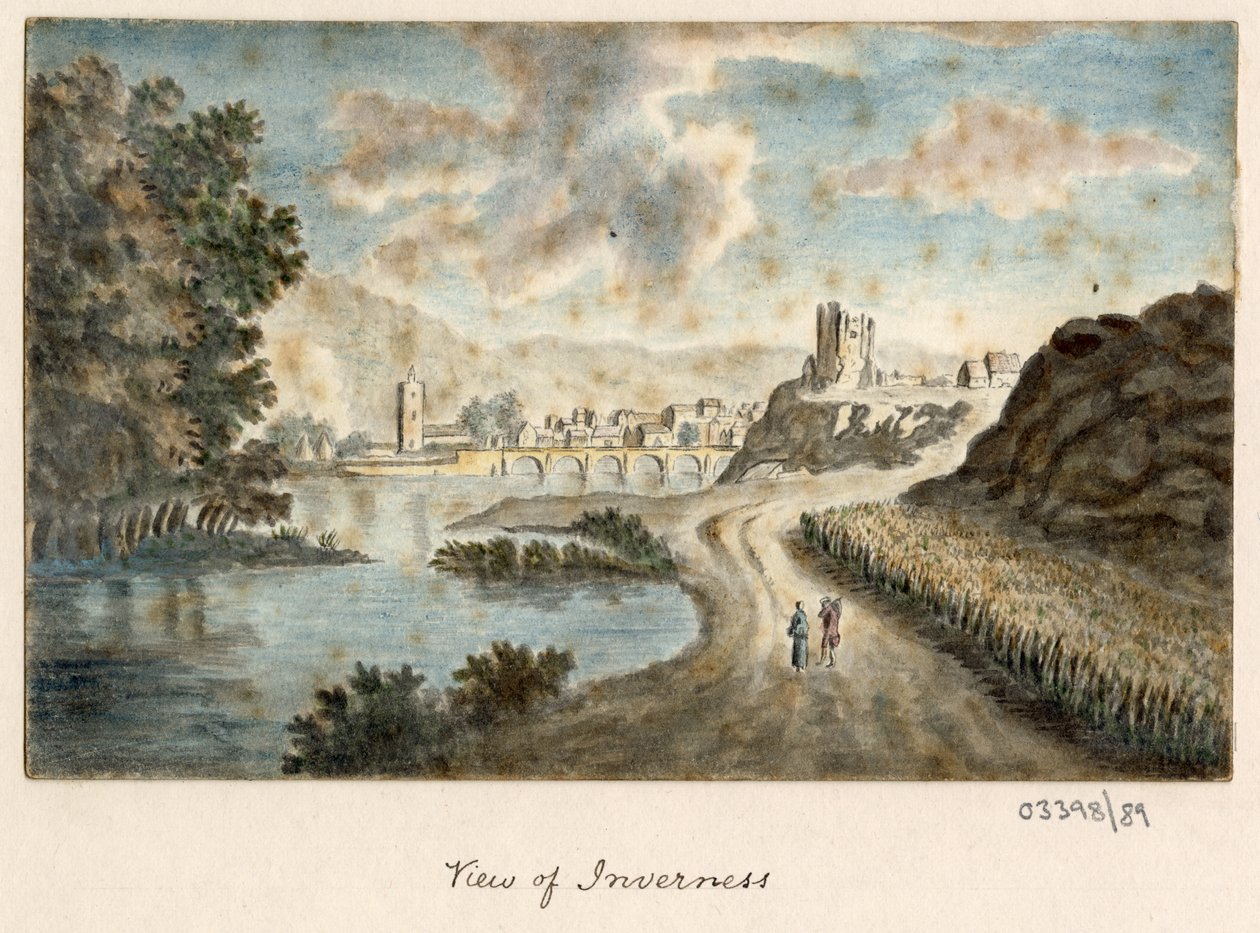 一連のスケッチ、イギリス、大陸、アメリカの景色 1772-1778 (水彩) 作： ブリティッシュスクール