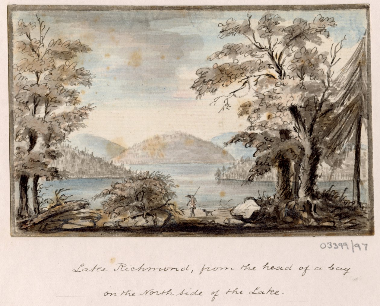 一連のスケッチ、イギリス、大陸、アメリカの景色 1772-1778 (水彩) 作： ブリティッシュスクール