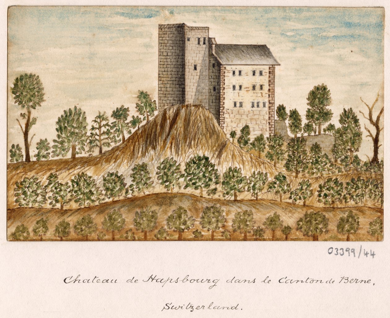 一連のスケッチ、イギリス、大陸、アメリカの景色 1772-1778 (水彩) 作： ブリティッシュスクール