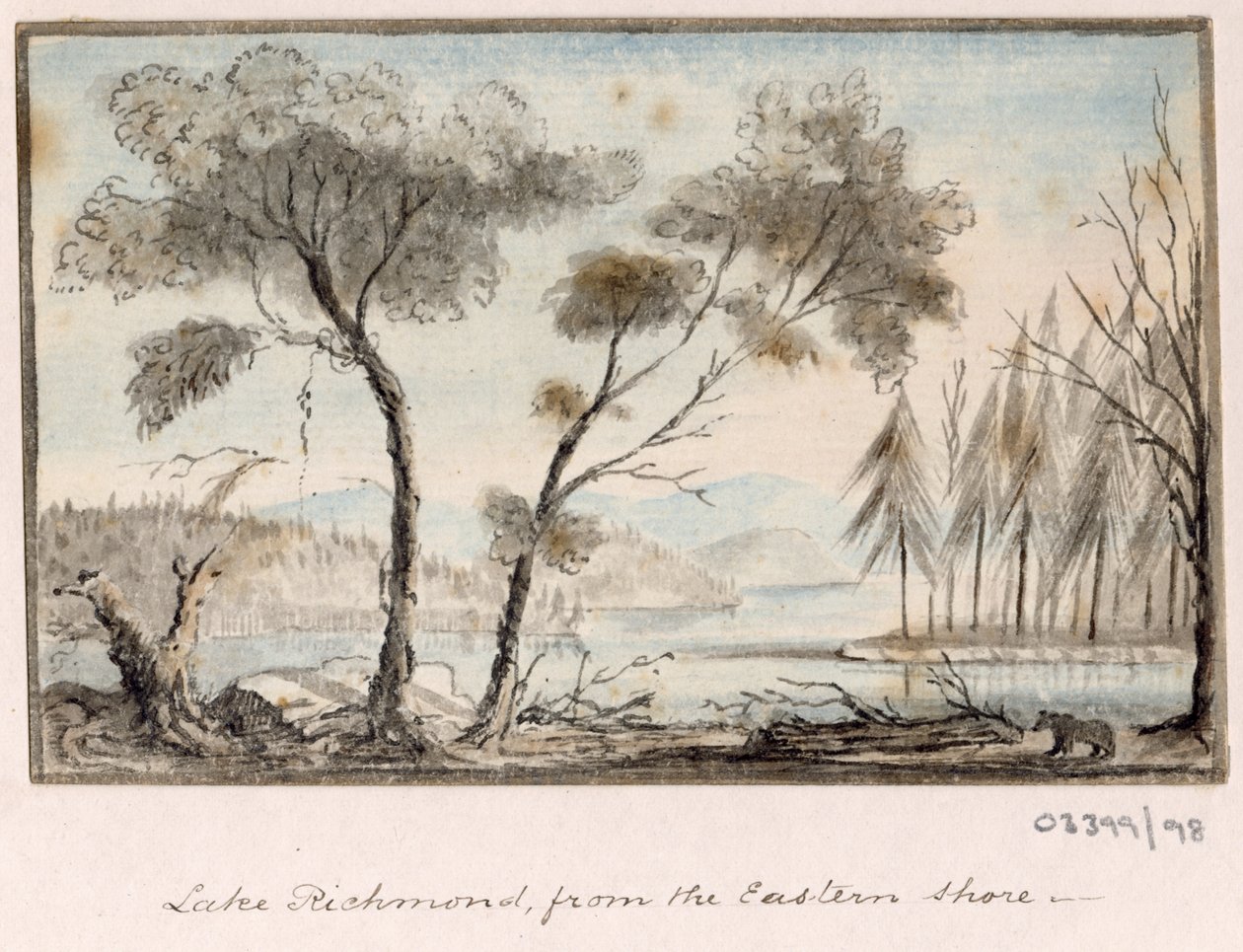 一連のスケッチ、イギリス、大陸、アメリカの景色 1772-1778 (水彩) 作： ブリティッシュスクール