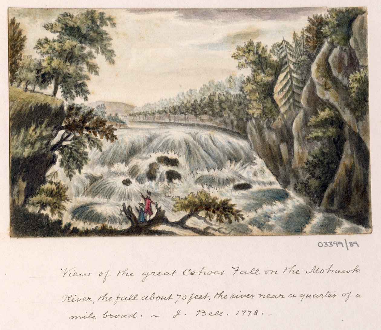 一連のスケッチ、イギリス、大陸、アメリカの景色 1772-1778 (水彩) 作： ブリティッシュスクール