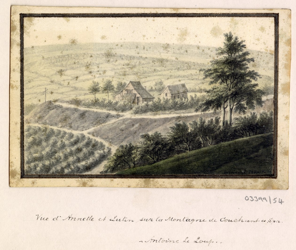 一連のスケッチ、イギリス、大陸、アメリカの景色 1772-1778 (水彩) 作： ブリティッシュスクール