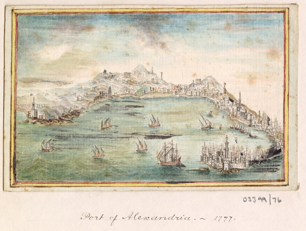一連のスケッチ、イギリス、大陸、アメリカの景色 1772-1778 (水彩) 作： ブリティッシュスクール