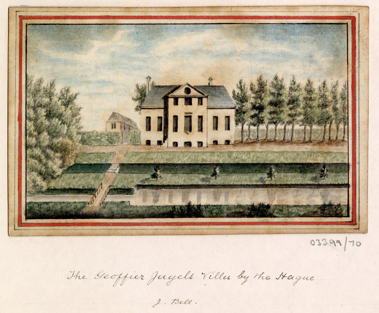 一連のスケッチ、イギリス、大陸、アメリカの景色 1772-1778 (水彩) 作： ブリティッシュスクール