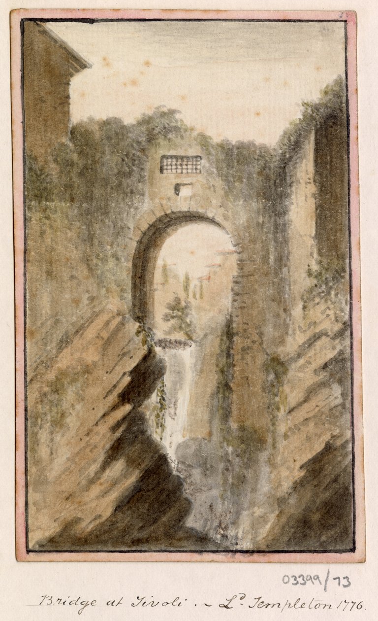 一連のスケッチ、イギリス、大陸、アメリカの景色 1772-1778 (水彩) 作： ブリティッシュスクール