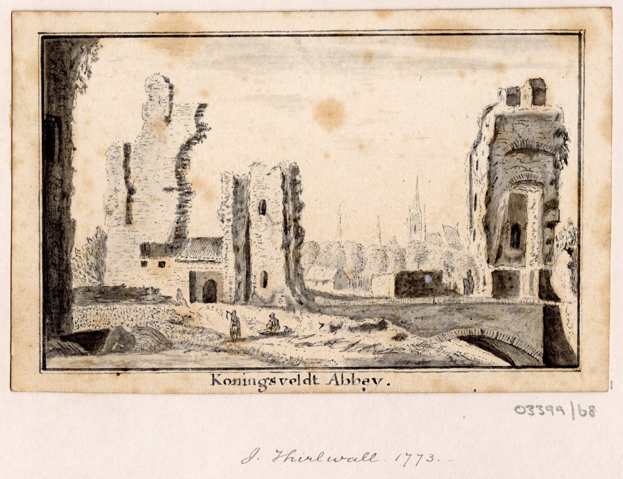 一連のスケッチ、イギリス、大陸、アメリカの景色 1772-1778 (デッサン) 作： ブリティッシュスクール