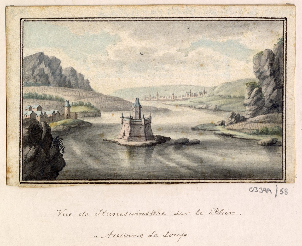 一連のスケッチ、イギリス、大陸、アメリカの景色 1772-1778 (水彩) 作： ブリティッシュスクール