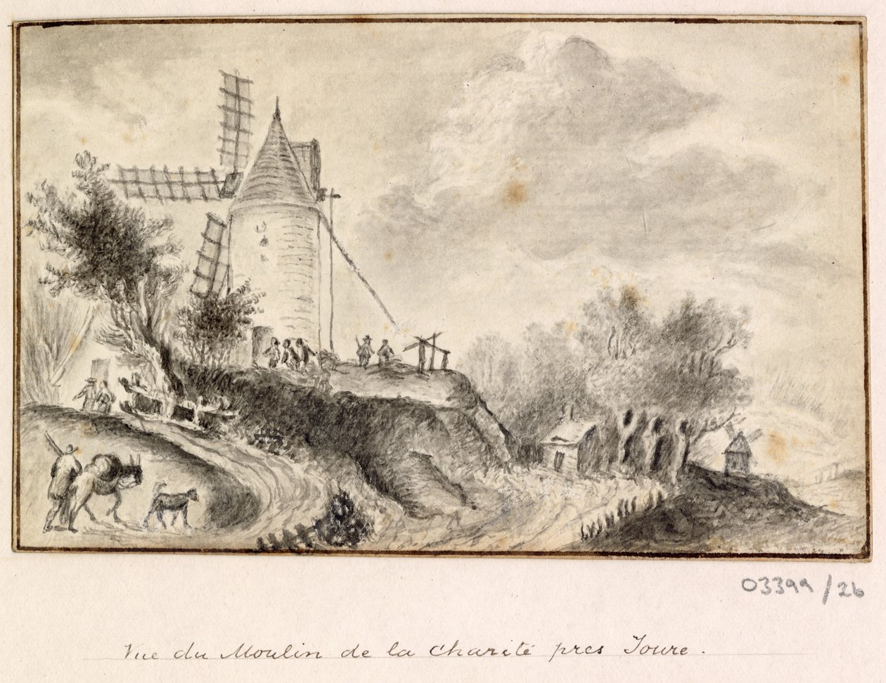一連のスケッチ、イギリス、大陸、アメリカの景色 1772-1778 (デッサン) 作： ブリティッシュスクール