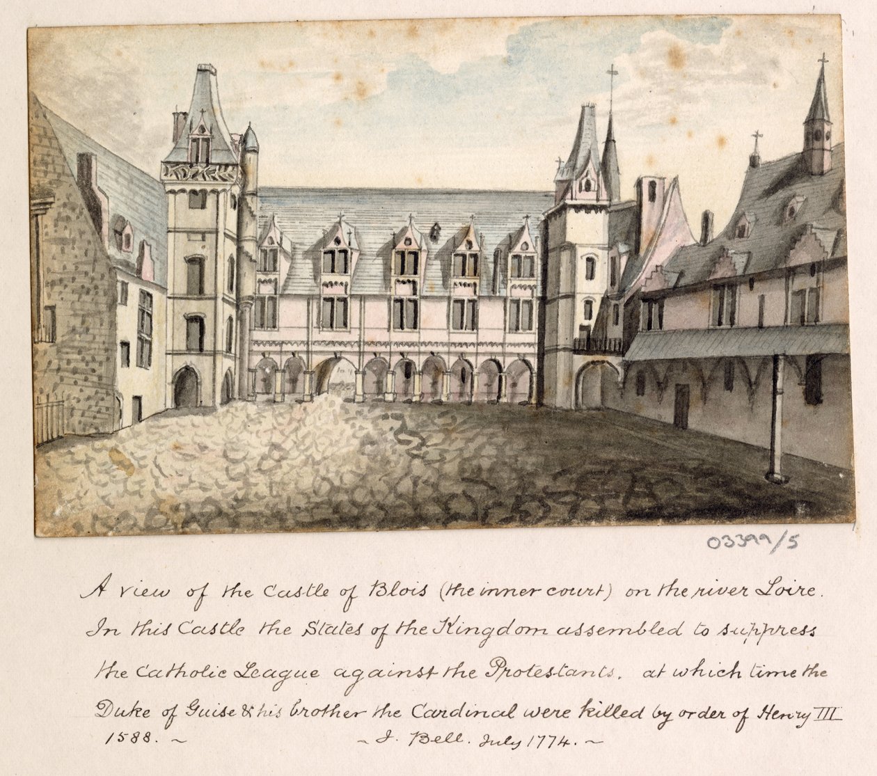 一連のスケッチ、イギリス、大陸、アメリカの景色 1772-1778 (水彩) 作： ブリティッシュスクール