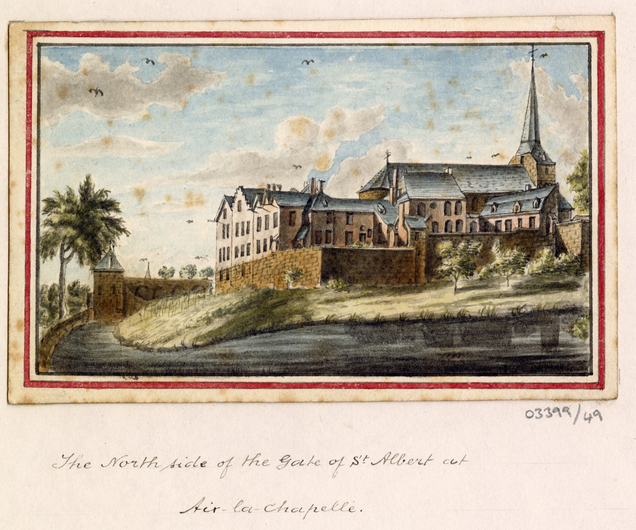 一連のスケッチ、イギリス、大陸、アメリカの景色 1772-1778 (水彩) 作： ブリティッシュスクール