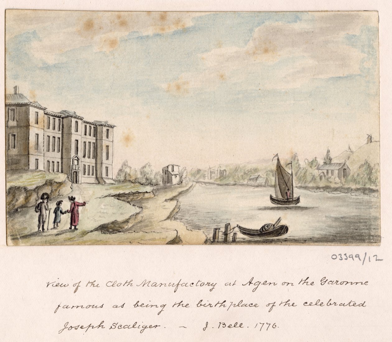 Sarja luonnoksia, näkymiä Isossa-Britanniassa, mantereella ja Amerikassa 1772-1778 (akvarelli) 作： ブリティッシュスクール