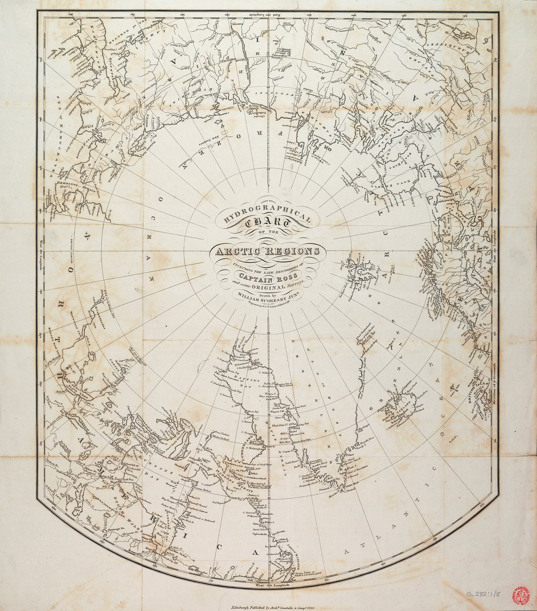 北極地方の水路図 作： ブリティッシュスクール