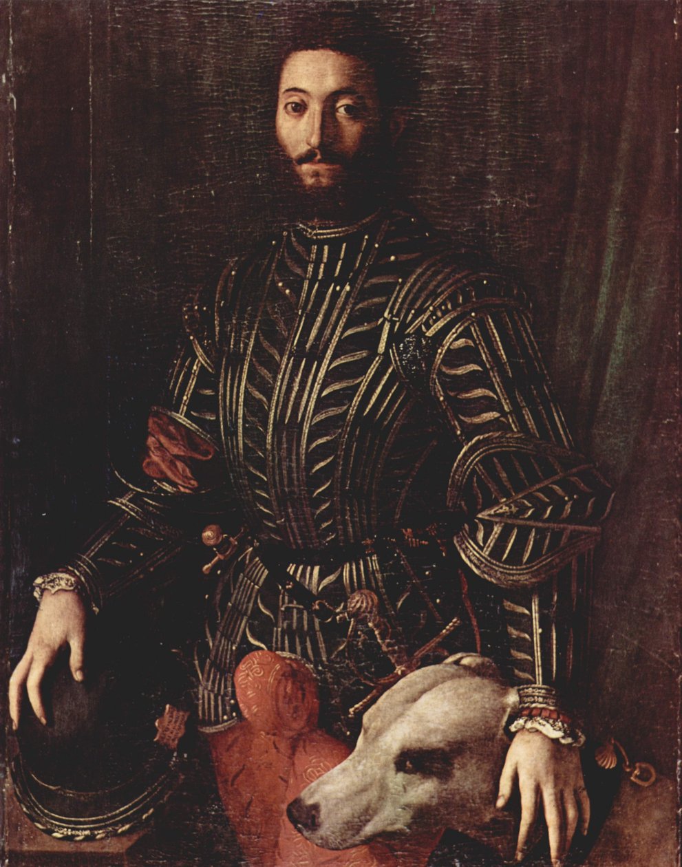 Porträtdes Guidobaldo II della Rovere、ヘルツォークフォンウルビーノ 作： アーニョロ・ブロンズィーノ