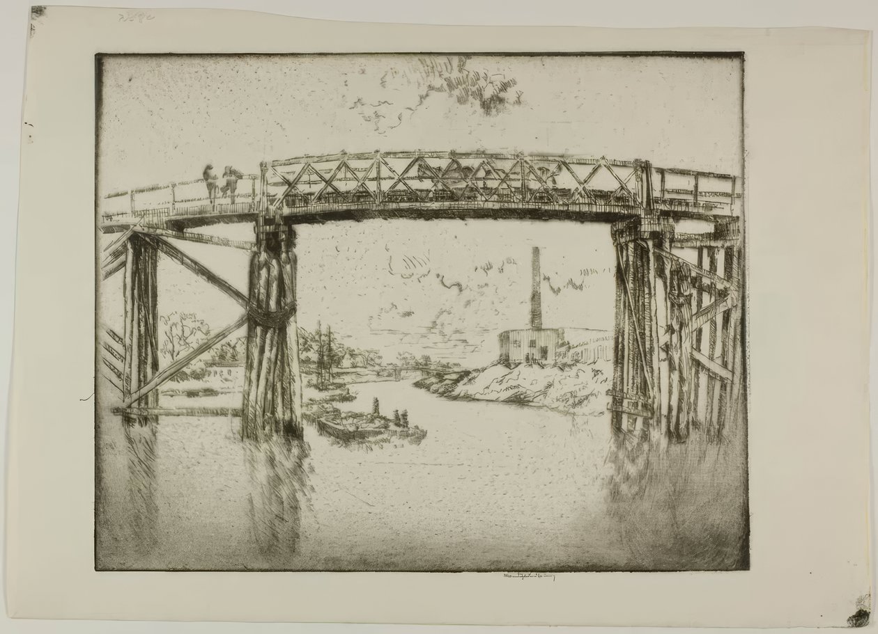 シカゴ - 北支流のバージ 作： ブロールジュリアスオルソンノルドフェルト