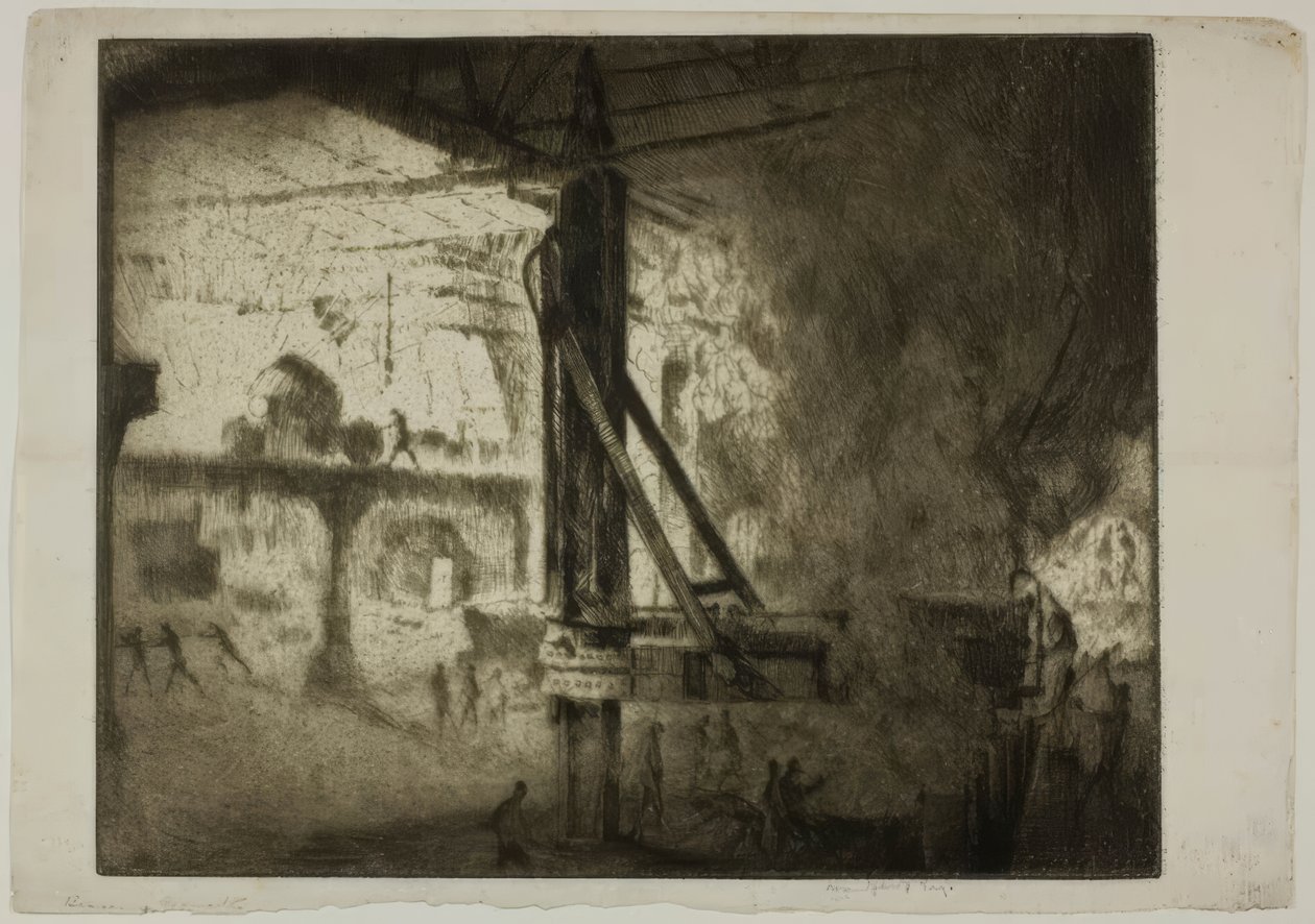 シカゴ - ベッセマー転炉、イリノイ製鋼会社 作： ブロールジュリアスオルソンノルドフェルト