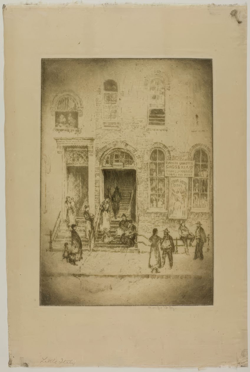 シカゴ - リトルイタリー、グランドアベニュー 作： ブロールジュリアスオルソンノルドフェルト