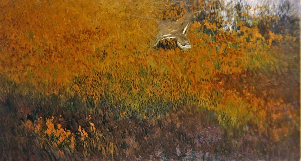 鳥の飛ぶ夏の風景」（油彩・キャンバス） 作： ブルーノ・アンドレアス・リリエフォース