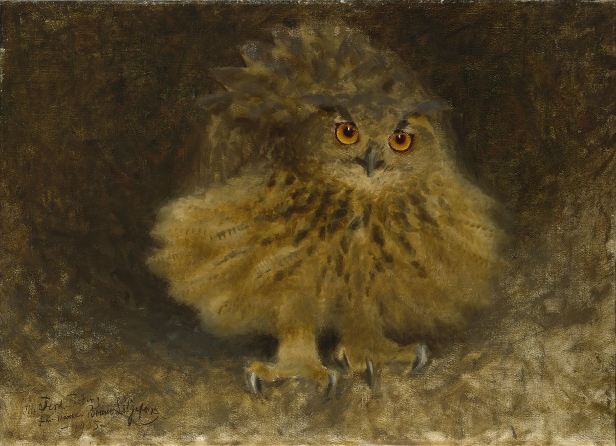 鷲フクロウ、1905 作： ブルーノ・アンドレアス・リリエフォース