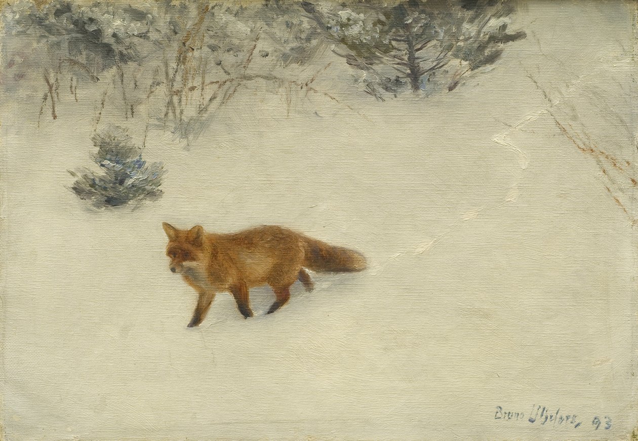 キツネ、1893 作： ブルーノ・アンドレアス・リリエフォース