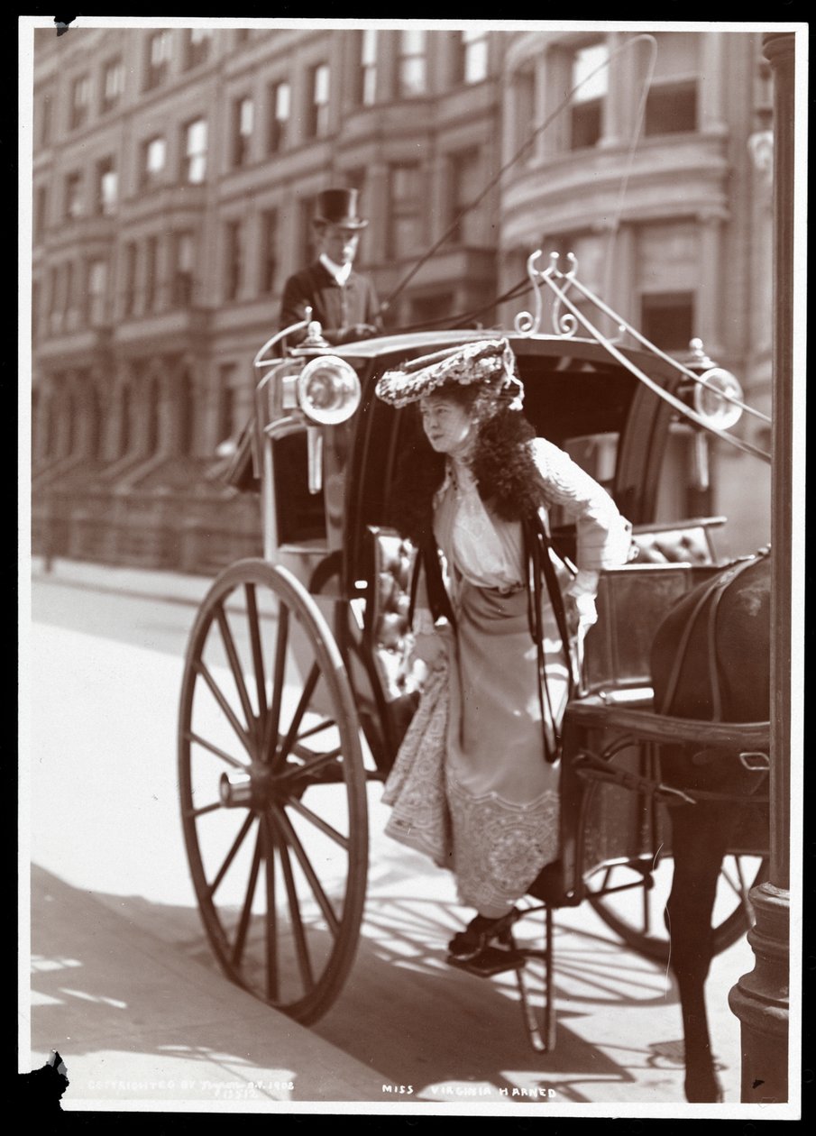バージニア・ハーン（EHサザン夫人、1st）1902（シルバーゼラチンプリント） 作： バイロンカンパニー