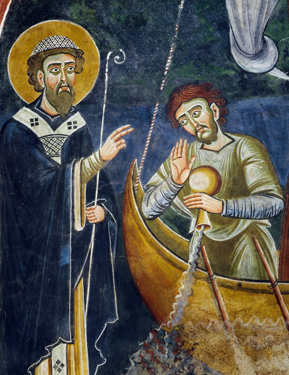 聖ニコラス像イコン 本アンティークアテネビザンチン博物館 17世紀