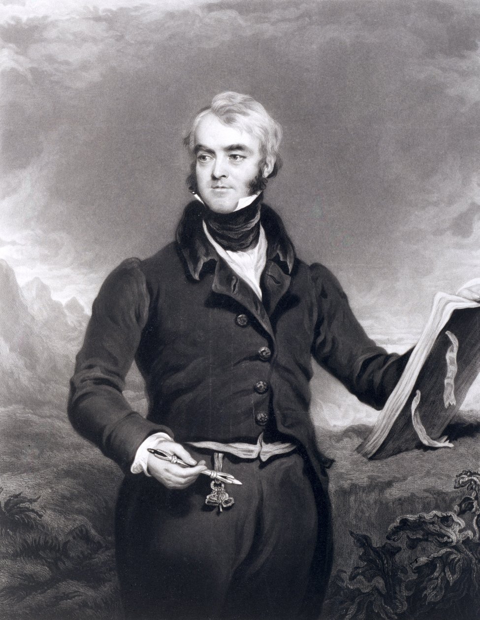 ウィリアムブロッケドン（1787-1854）、1834（メゾチント彫刻） 作： C.ターナー