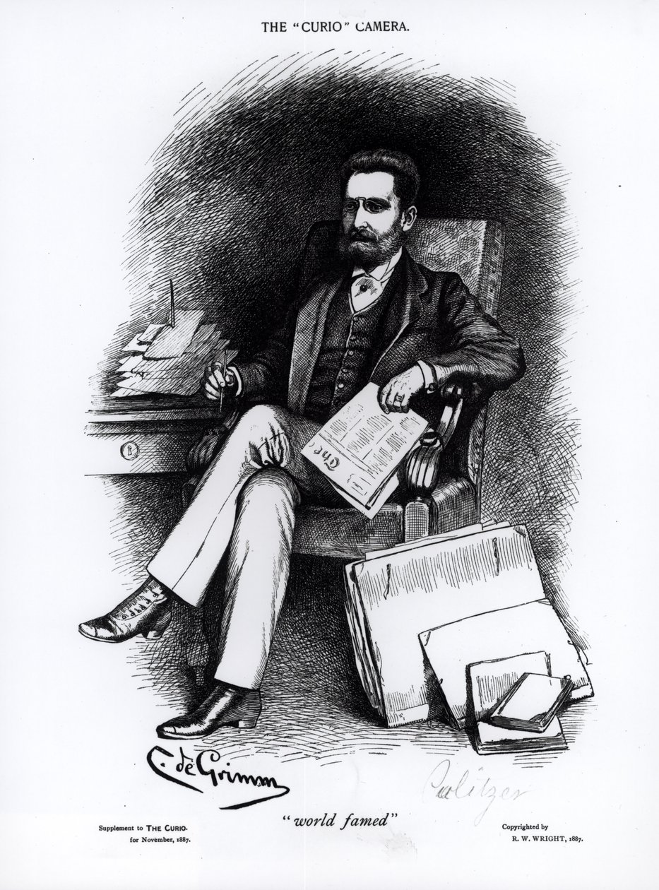 ジョセフピューリッツァー（1847-1911）、「The Curio」、1887 作： C・デ・グリム