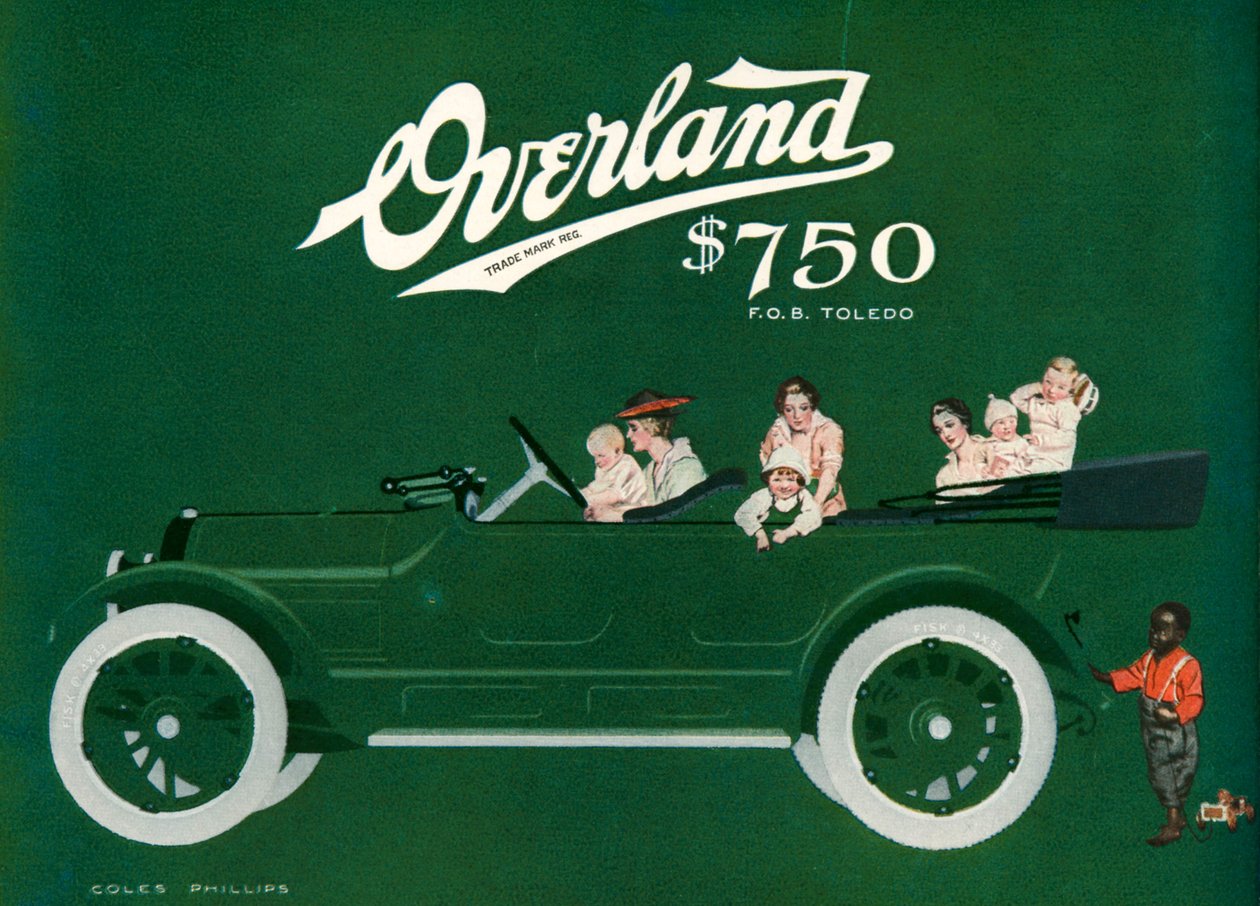 Willys-Overland マガジンの広告 作： C.コールズフィリップス