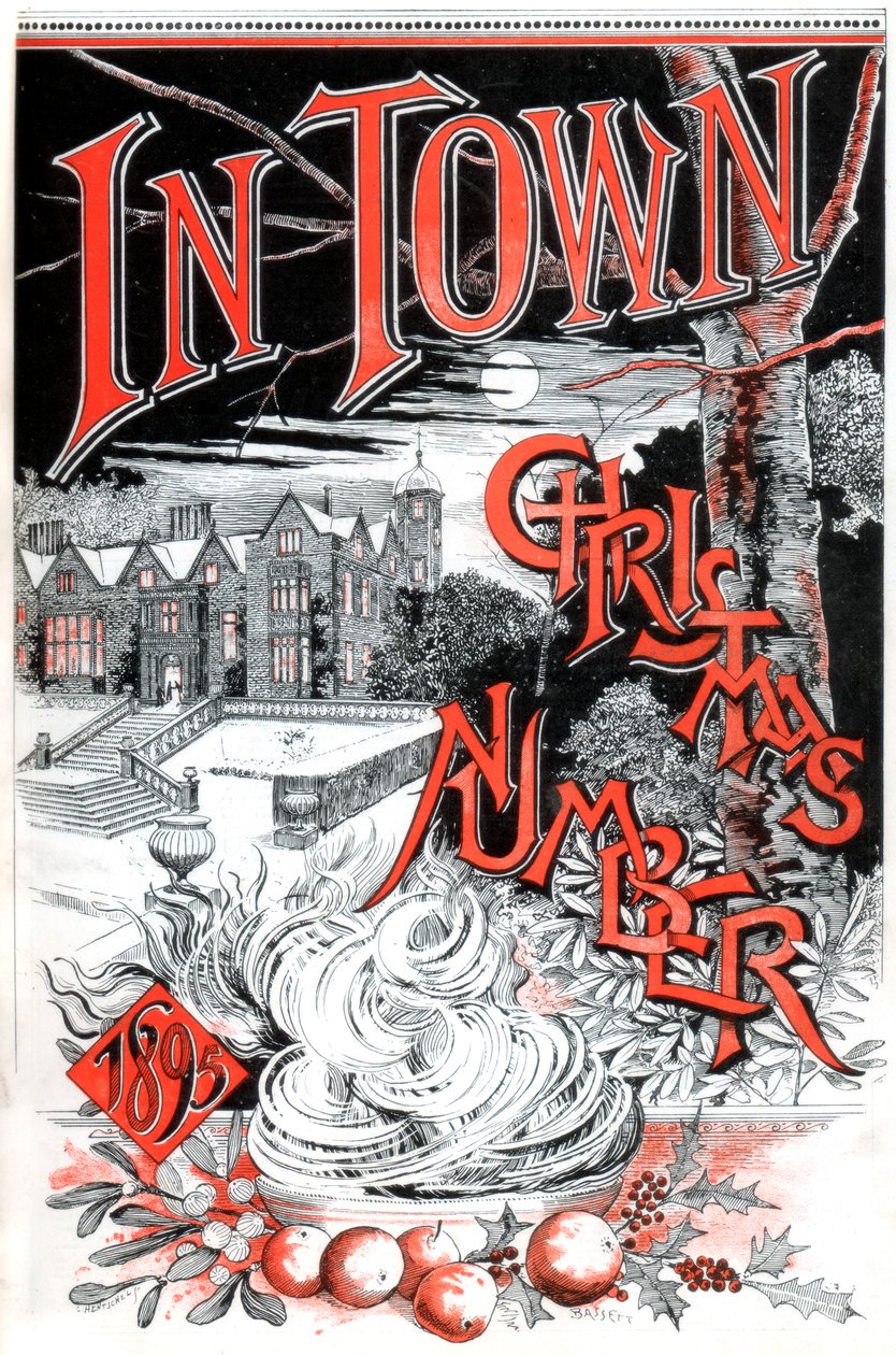 In Town 誌のクリスマス号の表紙、1895 年 作： Cヘンチェル