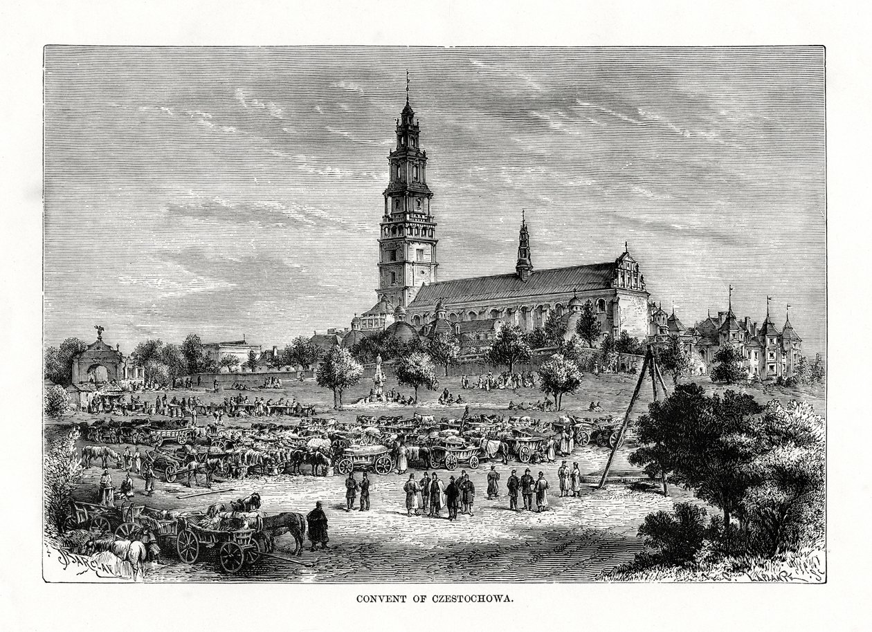 1879年、ポーランドのチェンストコバ修道院 作： C.ラプランテ