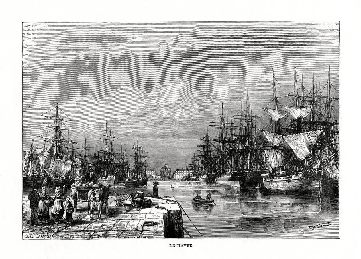 ルアーブル、ノルマンディー、フランス北部、1879 作： C.ラプランテ