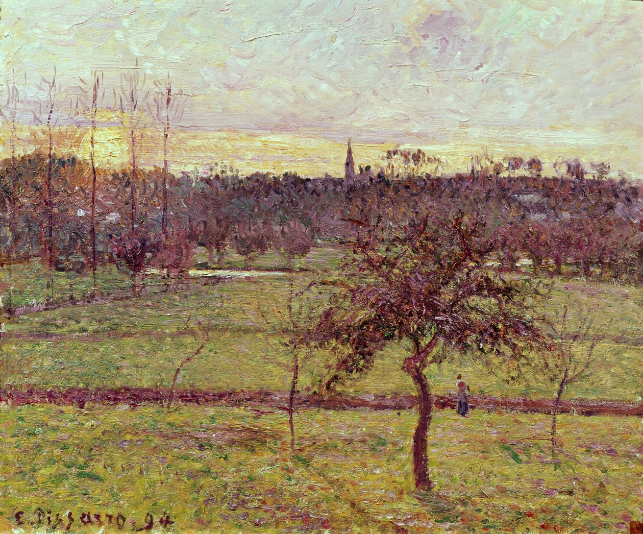 エラニーの風景、1894 作： カミーユ・ジェイコブ・ピサロ