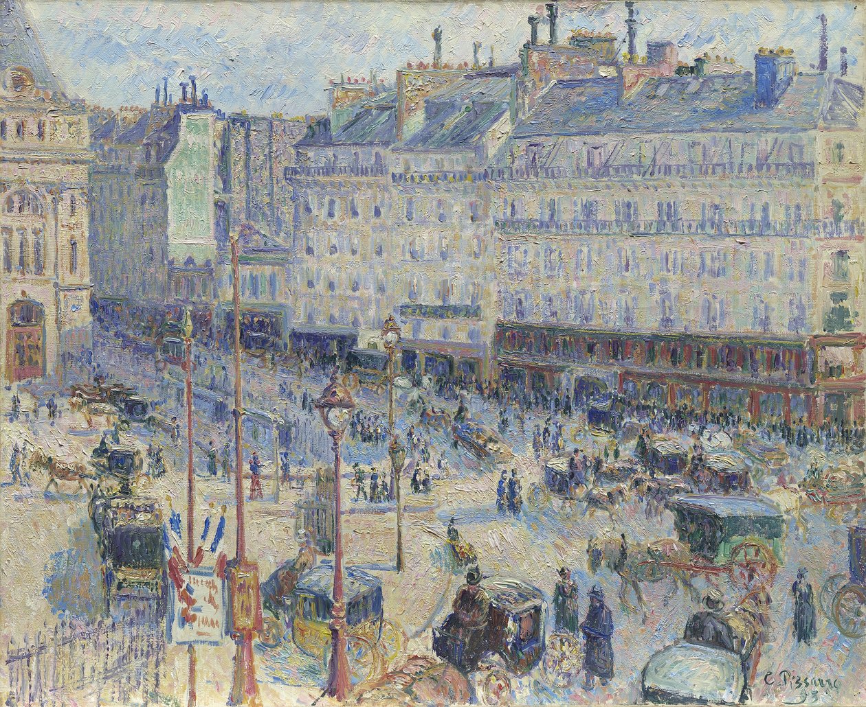 パリのデュアーブル、1893年 作： カミーユ・ジェイコブ・ピサロ