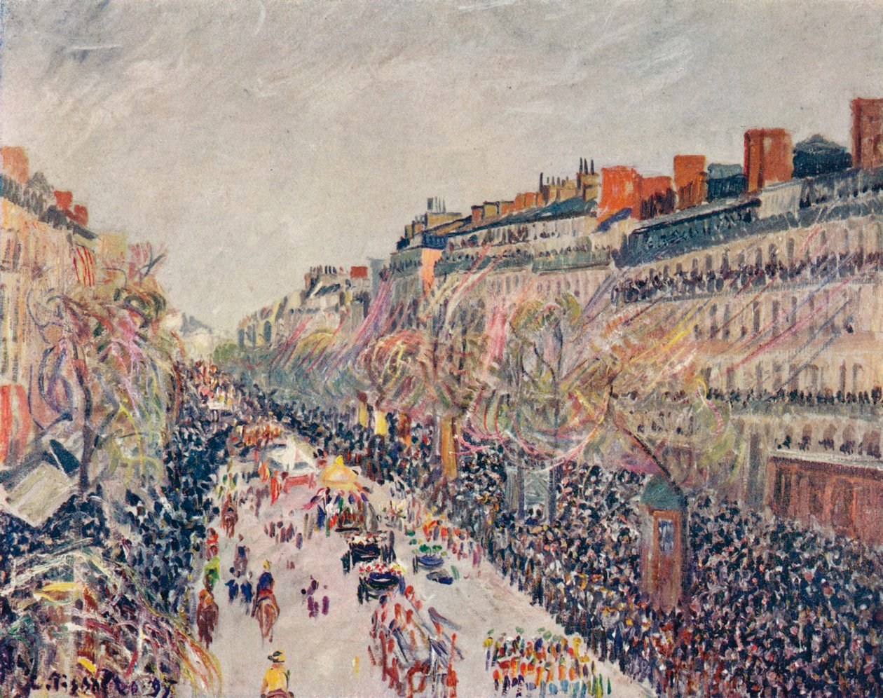 大通りのミクリーム、1897 作： カミーユ・ジェイコブ・ピサロ