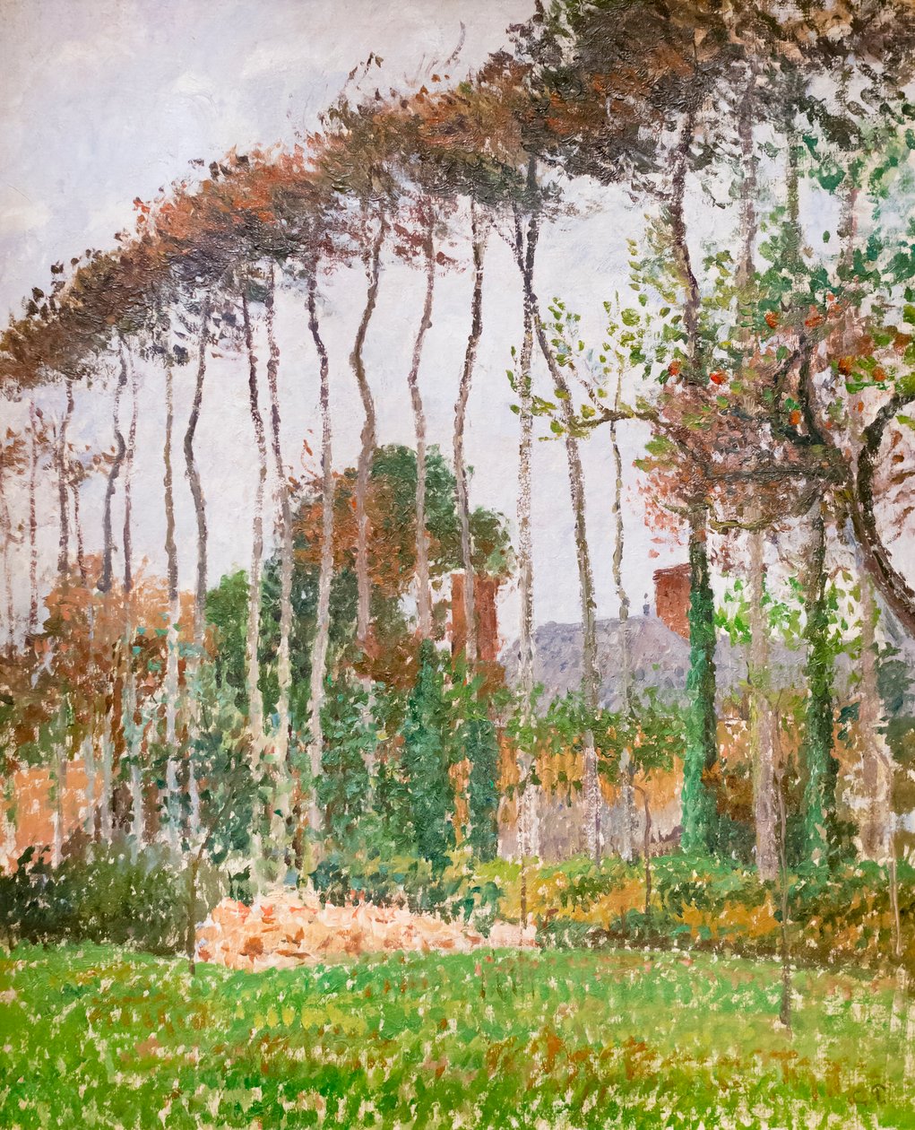 Varengeville の風景、c。 1889年（キャンバスに油彩） 作： カミーユ・ピサロ