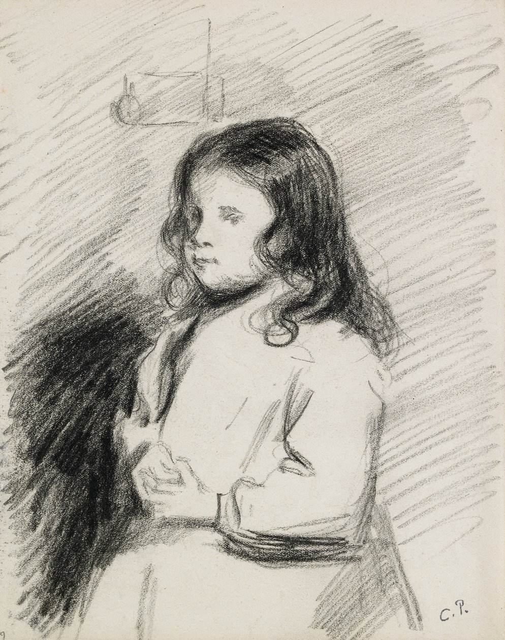 ルドヴィック＝ロド・ピサロの肖像 1878-1952, c1883-1884 作： カミーユ・ピサロ