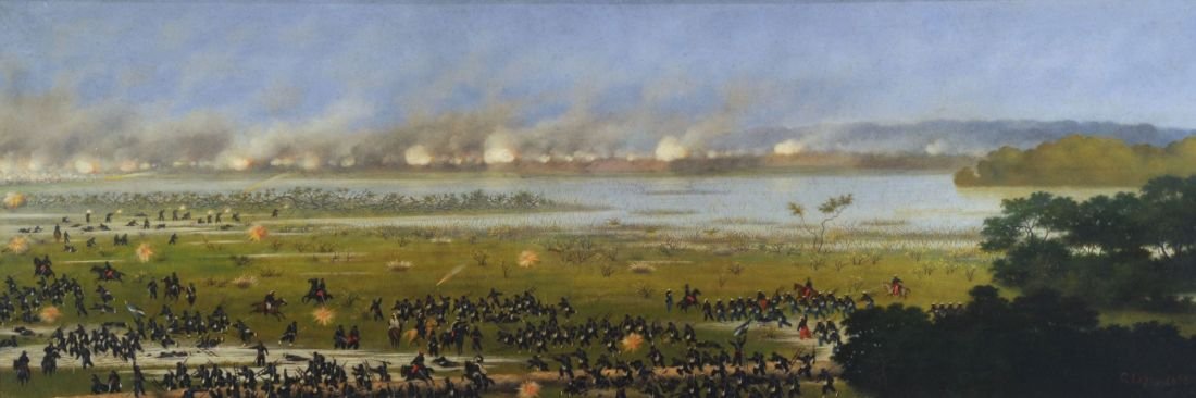 クルパイチでの第4アルゼンチン列の攻撃 作： チャンディドロペス