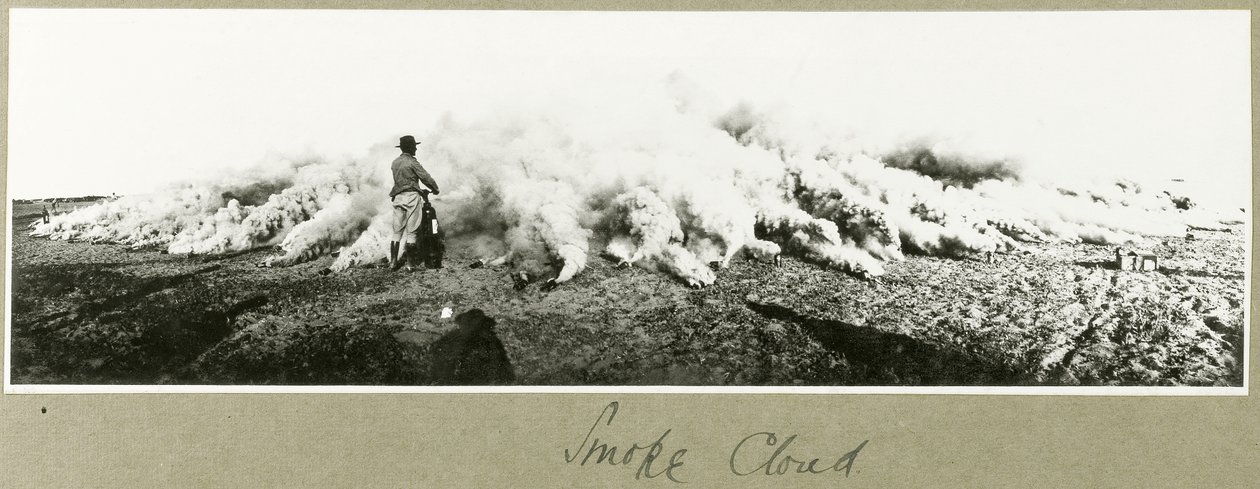 1917年9月、南パレスチナの煙の雲 作： 大tアーサーロードス
