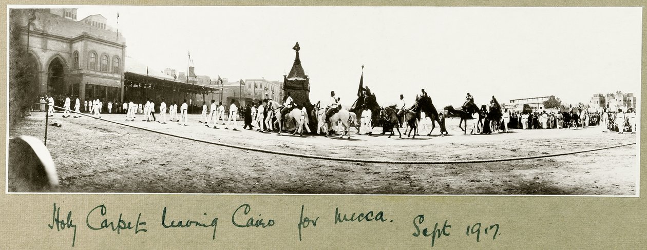 聖なるカーペット、1917年9月、カイロをメッカに向けて出発 作： 大tアーサーロードス