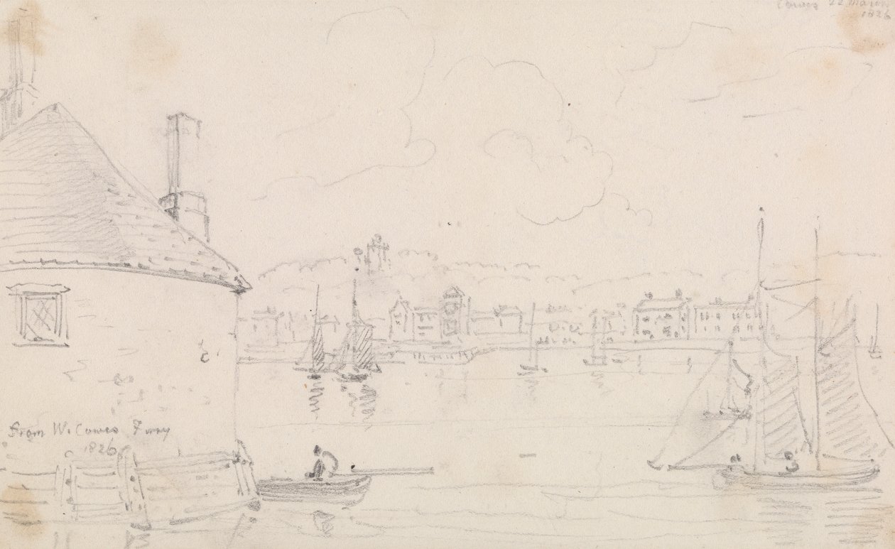 Cowes, West Cowes Ferryltä, 22. maaliskuuta 1826 作： キャプテン。トーマス・ヘイスティングス
