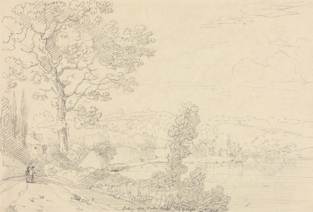 Olhando para a Ponte Wootton, Ilha de Wight, agosto de 1828 作： キャプテン。トーマス・ヘイスティングス